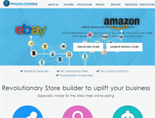 Tablet Screenshot of easystorehosting.com
